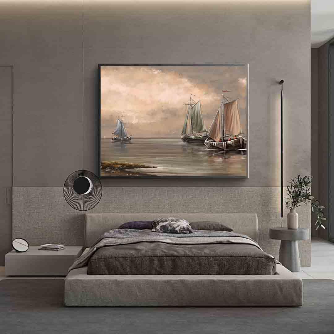 Tableau sur toile - Voiliers en mer