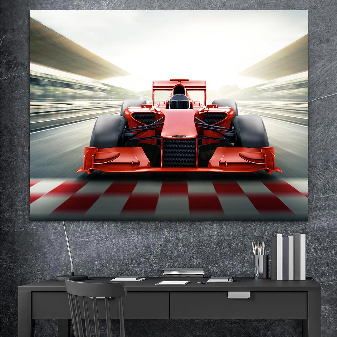 Peinture sur toile - Voiture de course