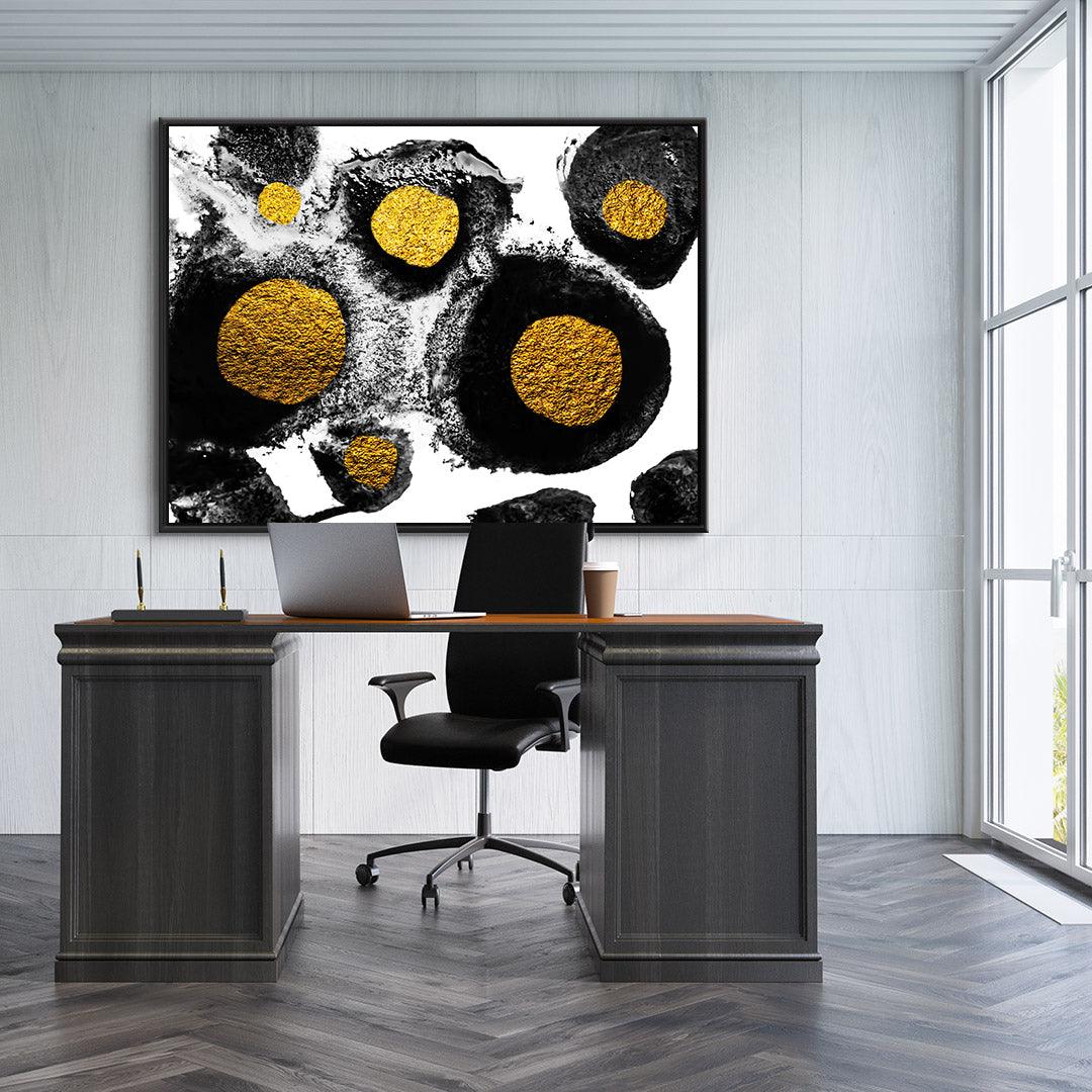 Tablou Canvas - Abstract din granule aurii