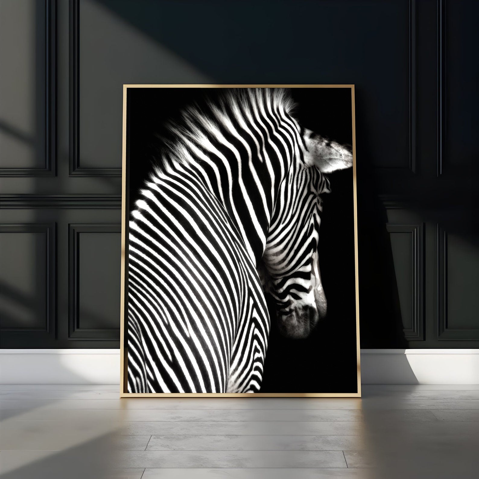 Tablou Canvas - Zebră Alb Negru