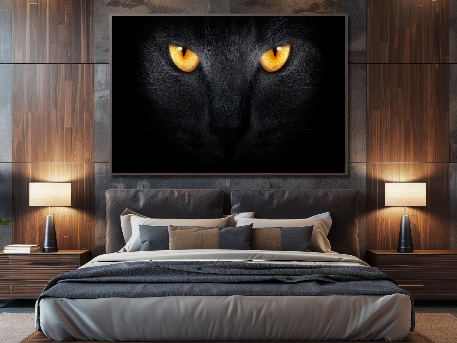Leinwandbild - Pantheraugen