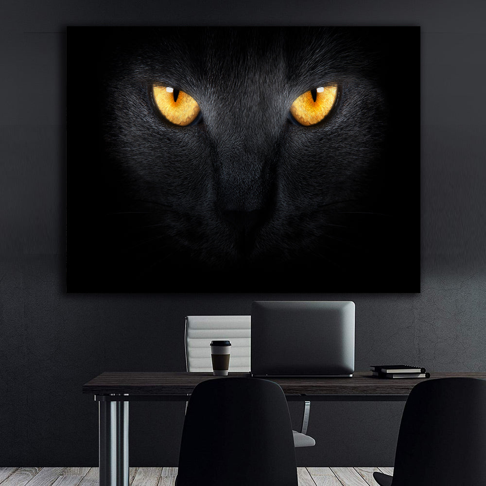 Leinwandbild - Pantheraugen