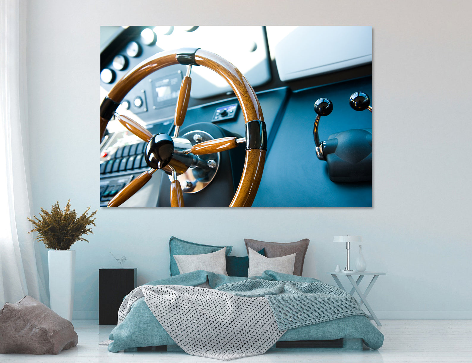 Tablou Canvas - Cârma Yachtului