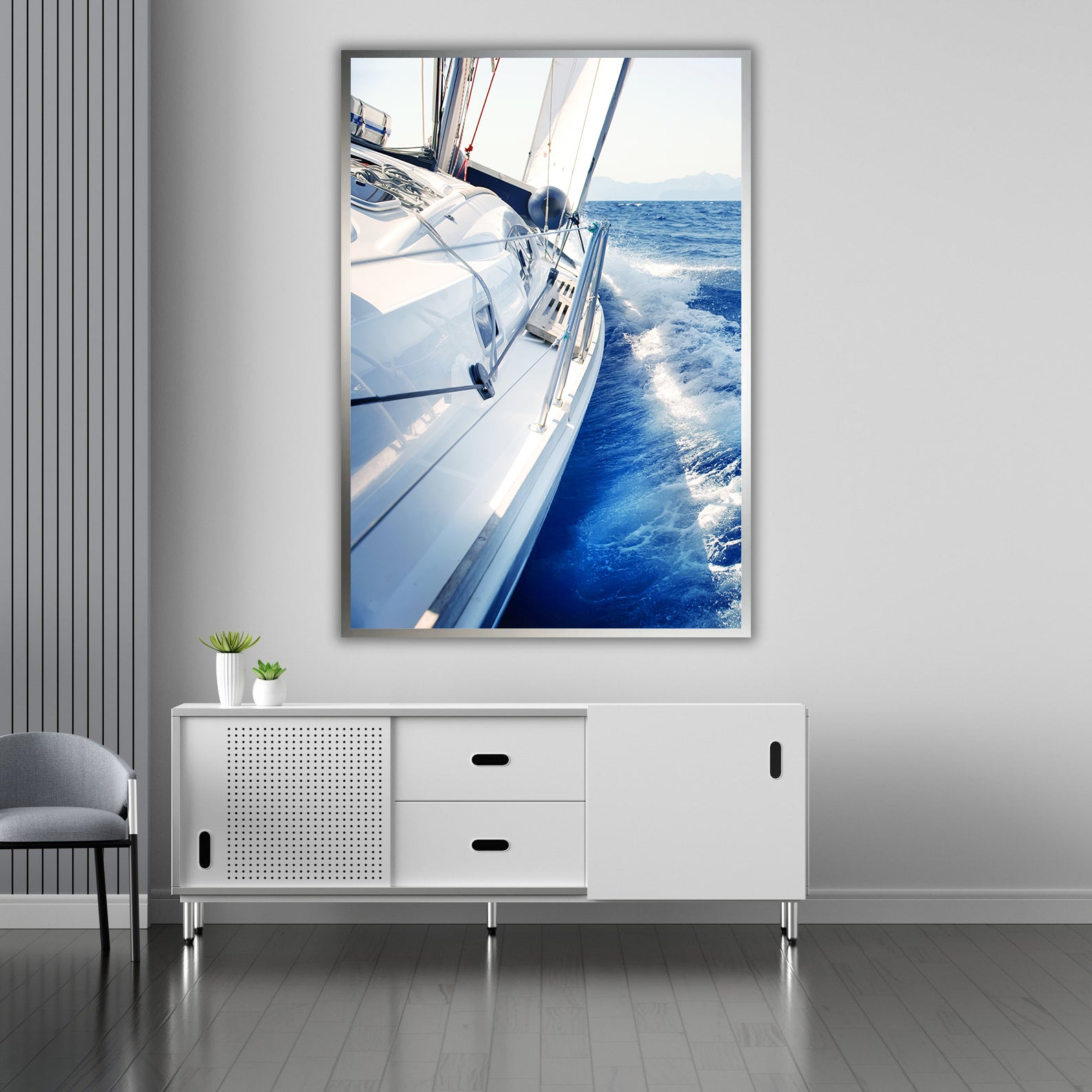 Peinture sur toile - Yachting