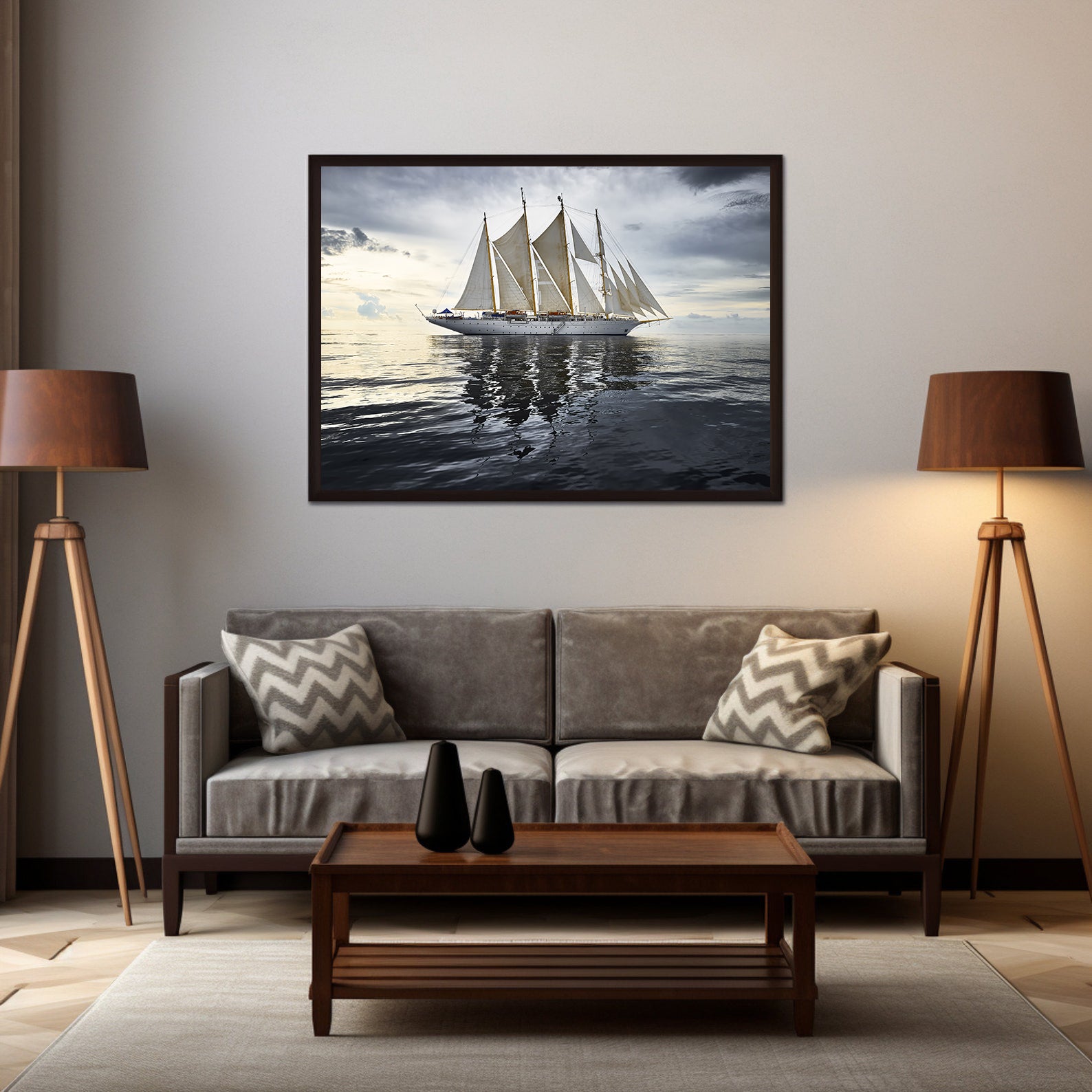 Tableau sur toile - Voilier