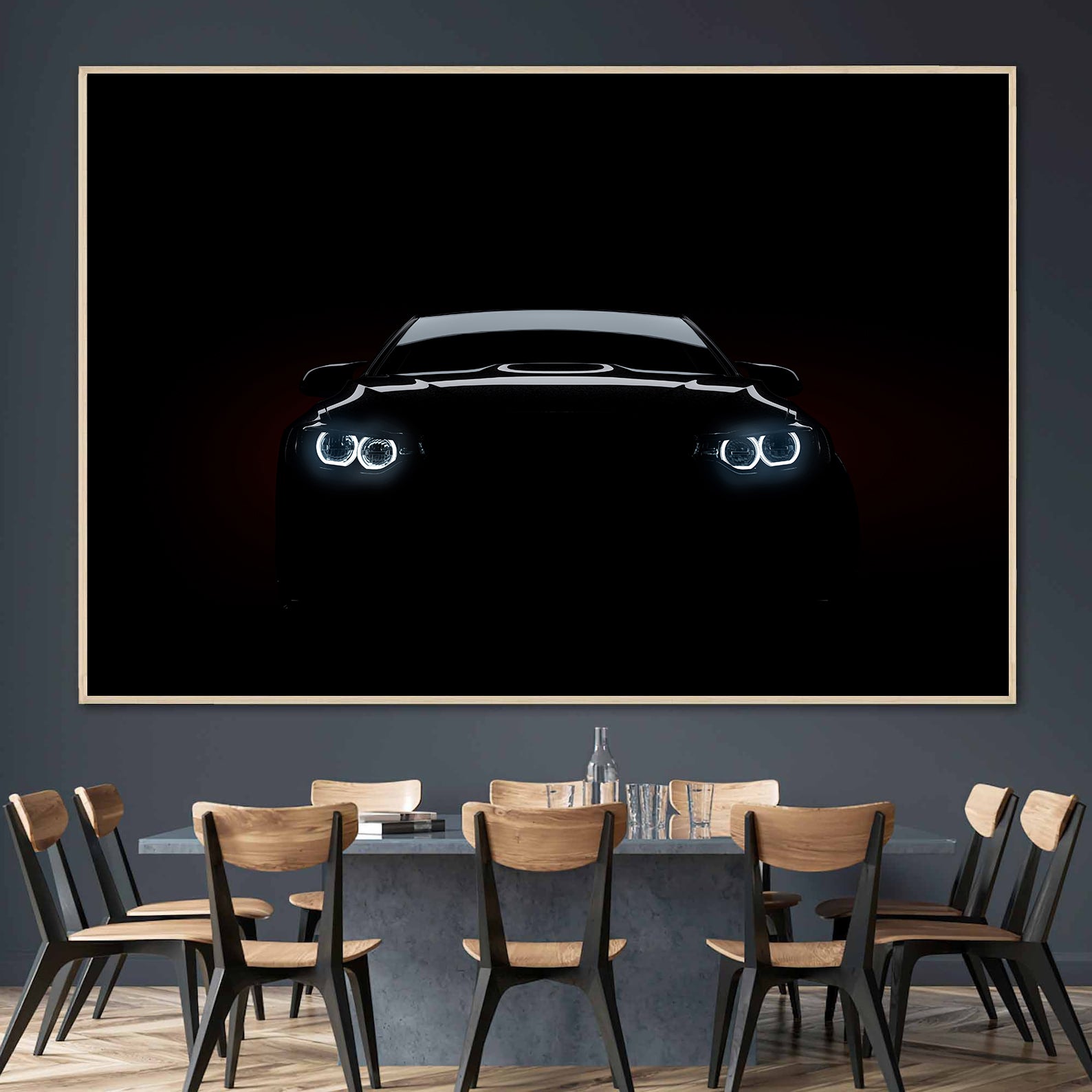 Peinture sur toile – BMW dans le noir