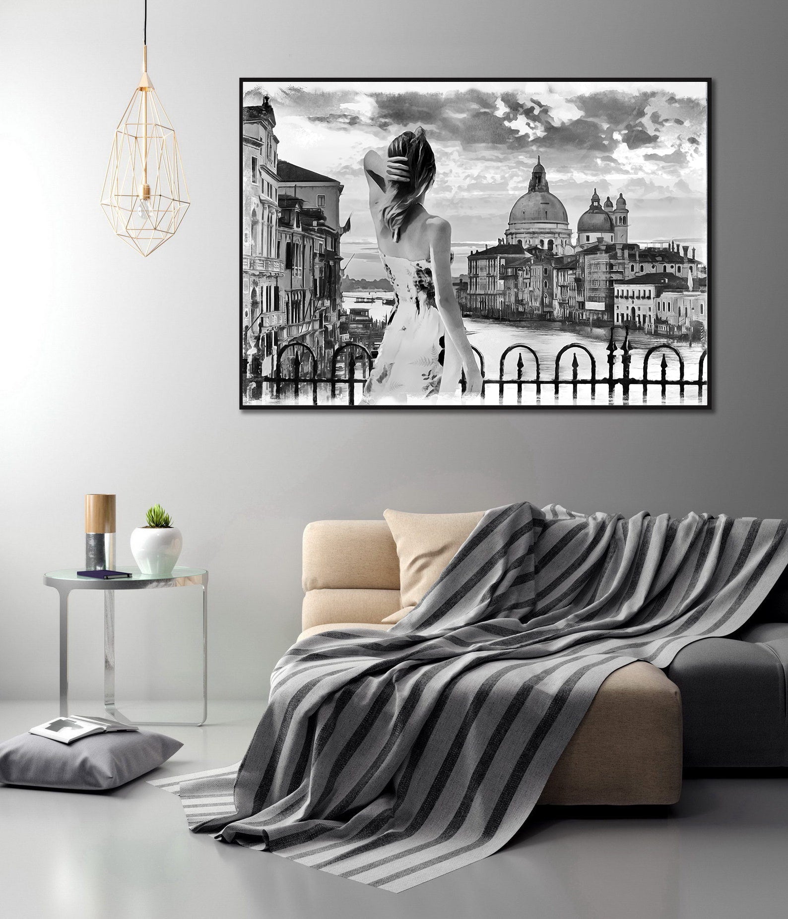 Tablou Canvas - Femeie în Veneția