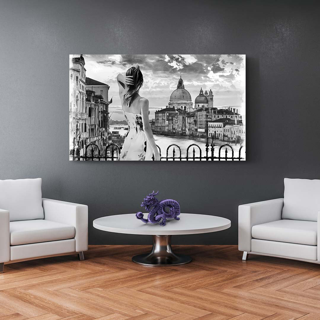 Tablou Canvas - Femeie în Veneția
