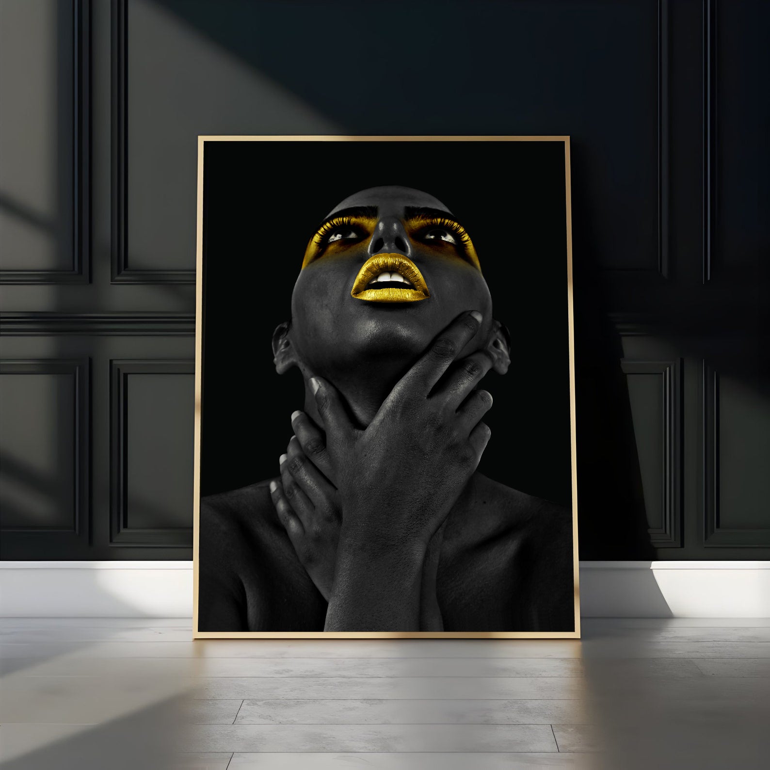 Peinture sur toile - Portrait de femme africaine