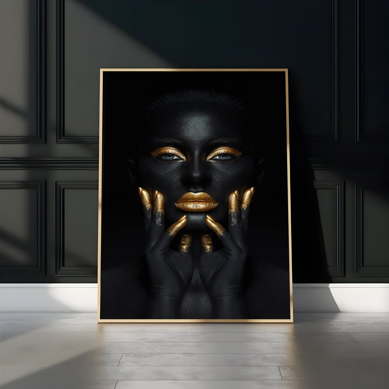 Peinture sur toile - Portrait de femme africaine