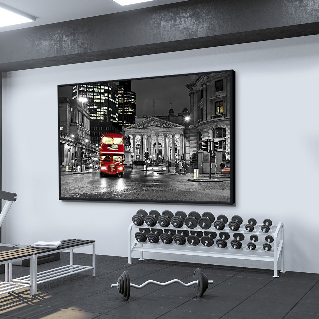 Leinwandbild - London Schwarz und Weiß