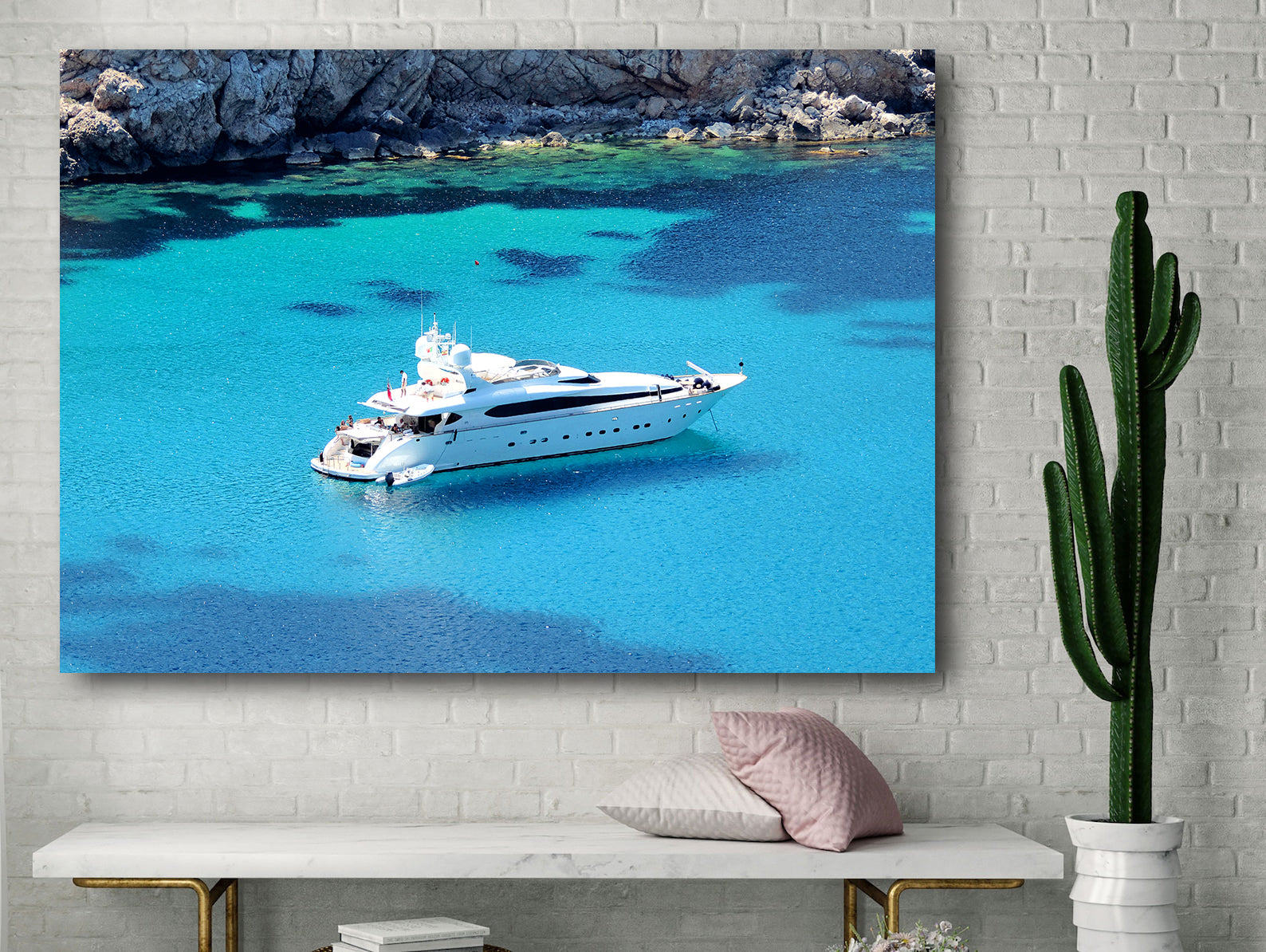 Peinture sur toile - Superyacht Moiara Amaya