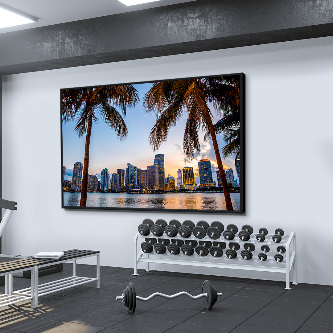 Leinwandgemälde - Miami Blumen