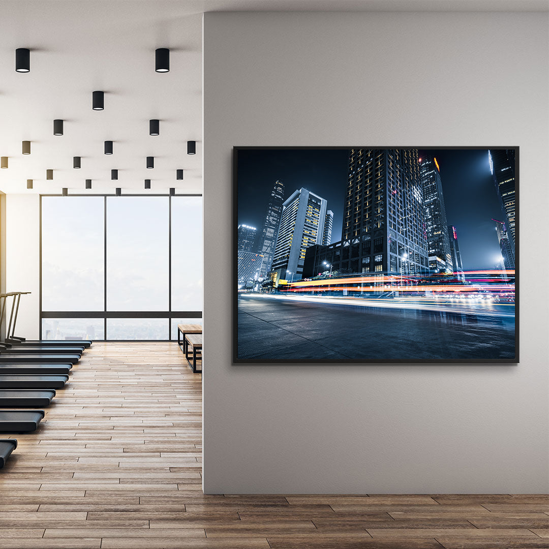 Leinwandgemälde - Nachtstadt