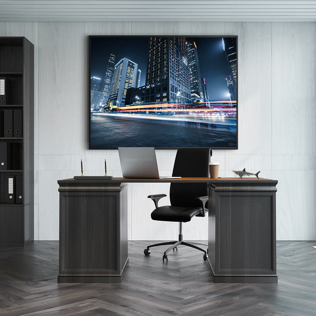 Leinwandgemälde - Nachtstadt