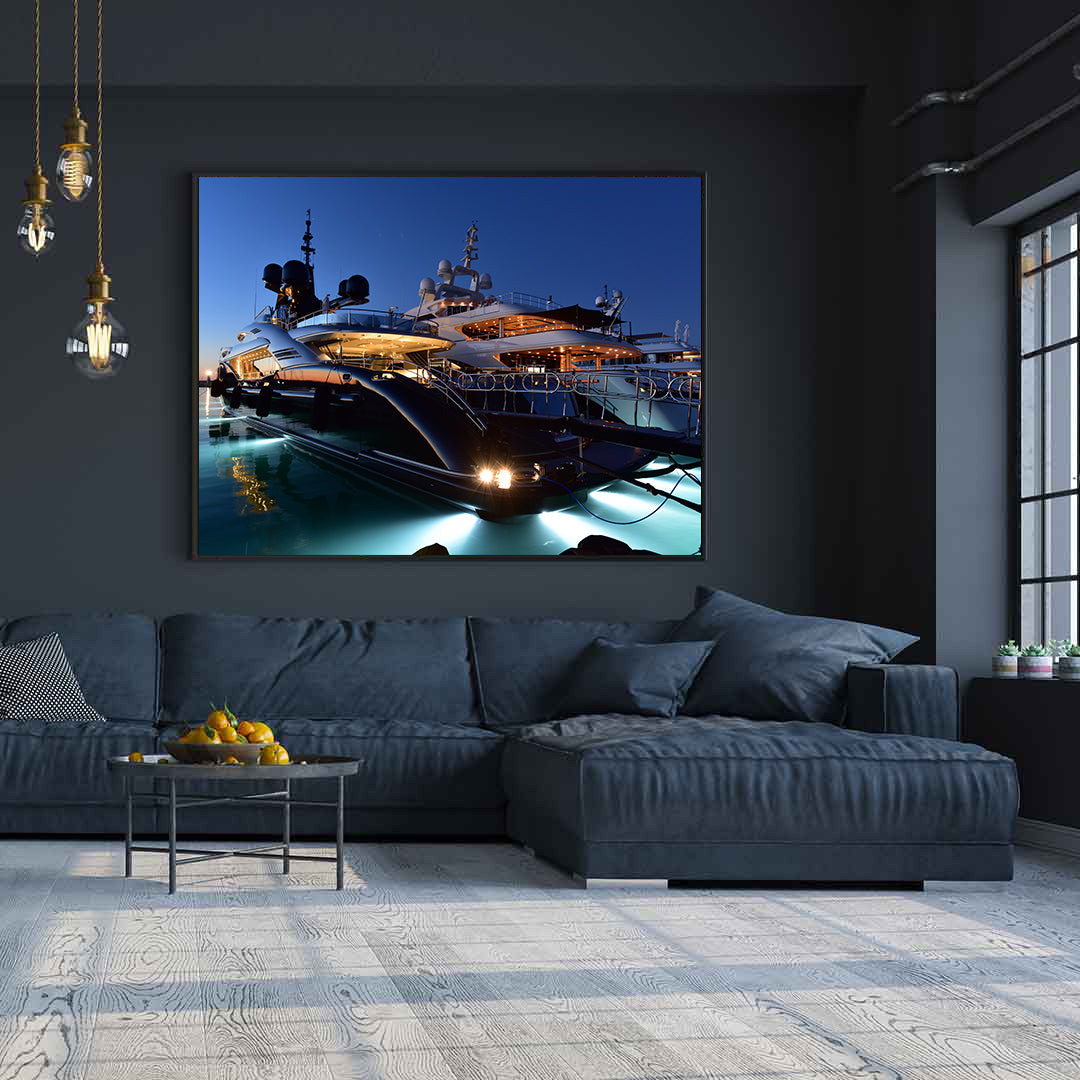 Peinture sur toile - Yachts de luxe