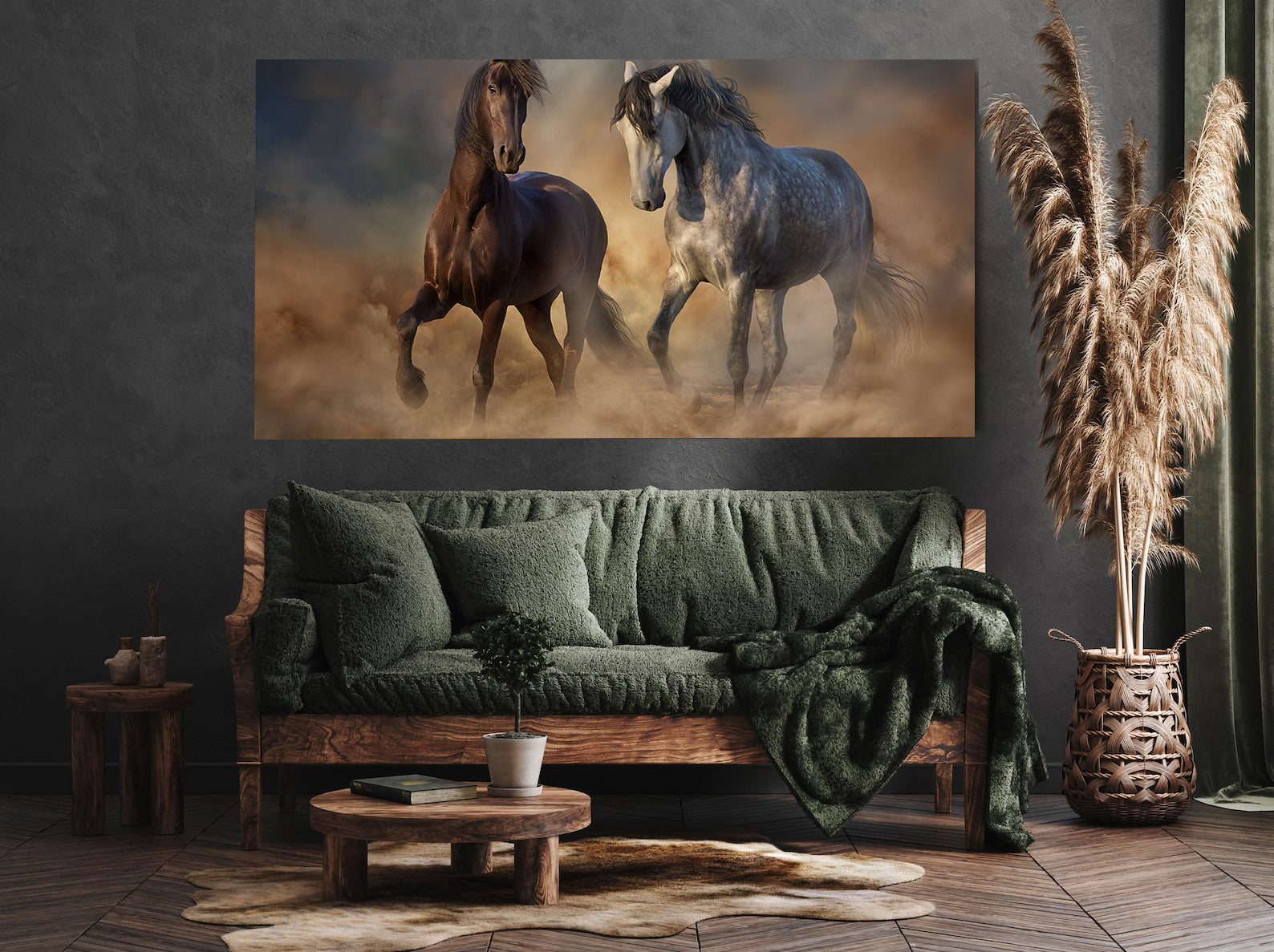 Leinwandbild - Pferde in Freiheit