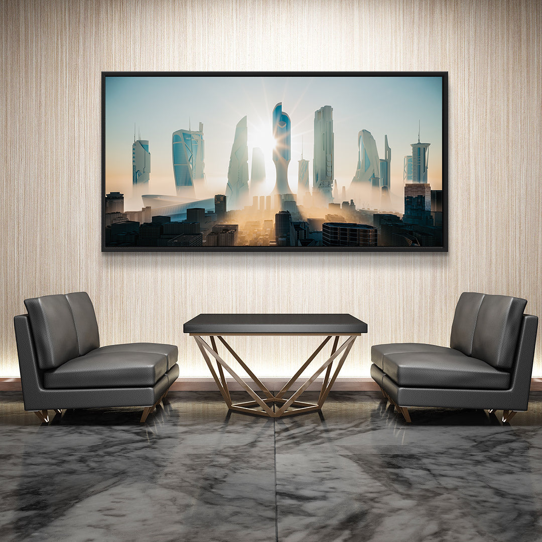 Peinture sur toile - Future-City