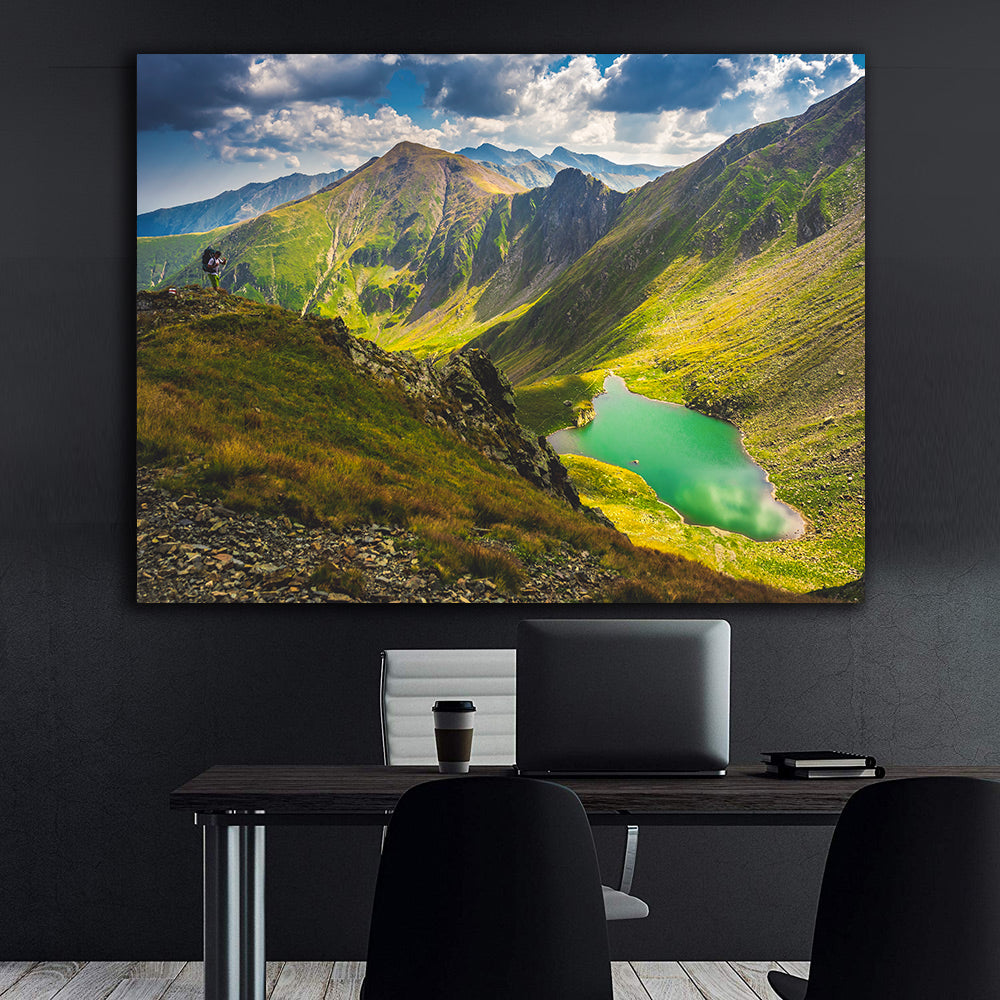 Leinwandbild - Bergsee