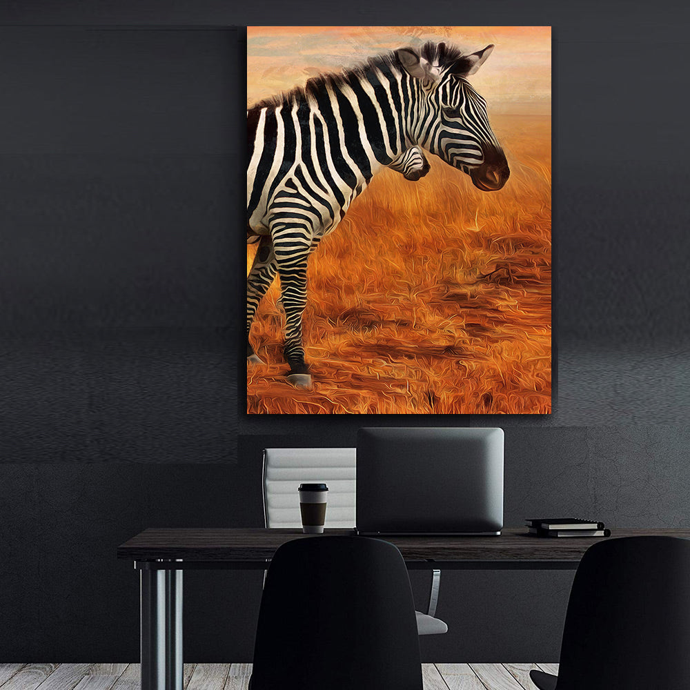 Leinwandbild - Zebra