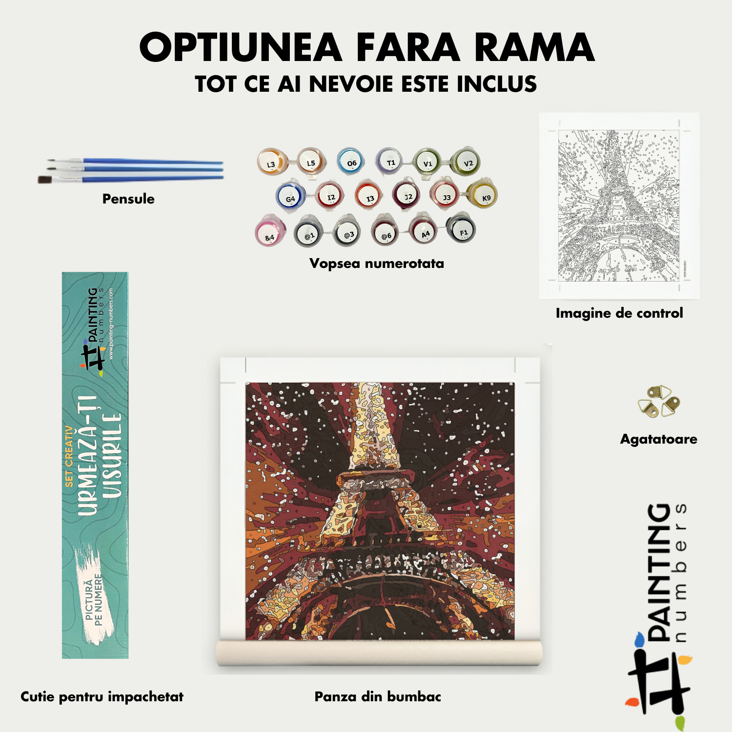 Pictura pe numere - Trandafiri Roz 4316