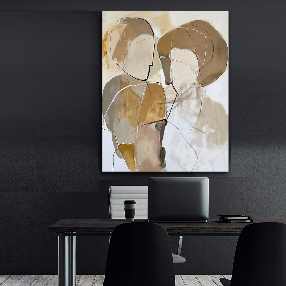 Peinture sur toile – Amour abstrait