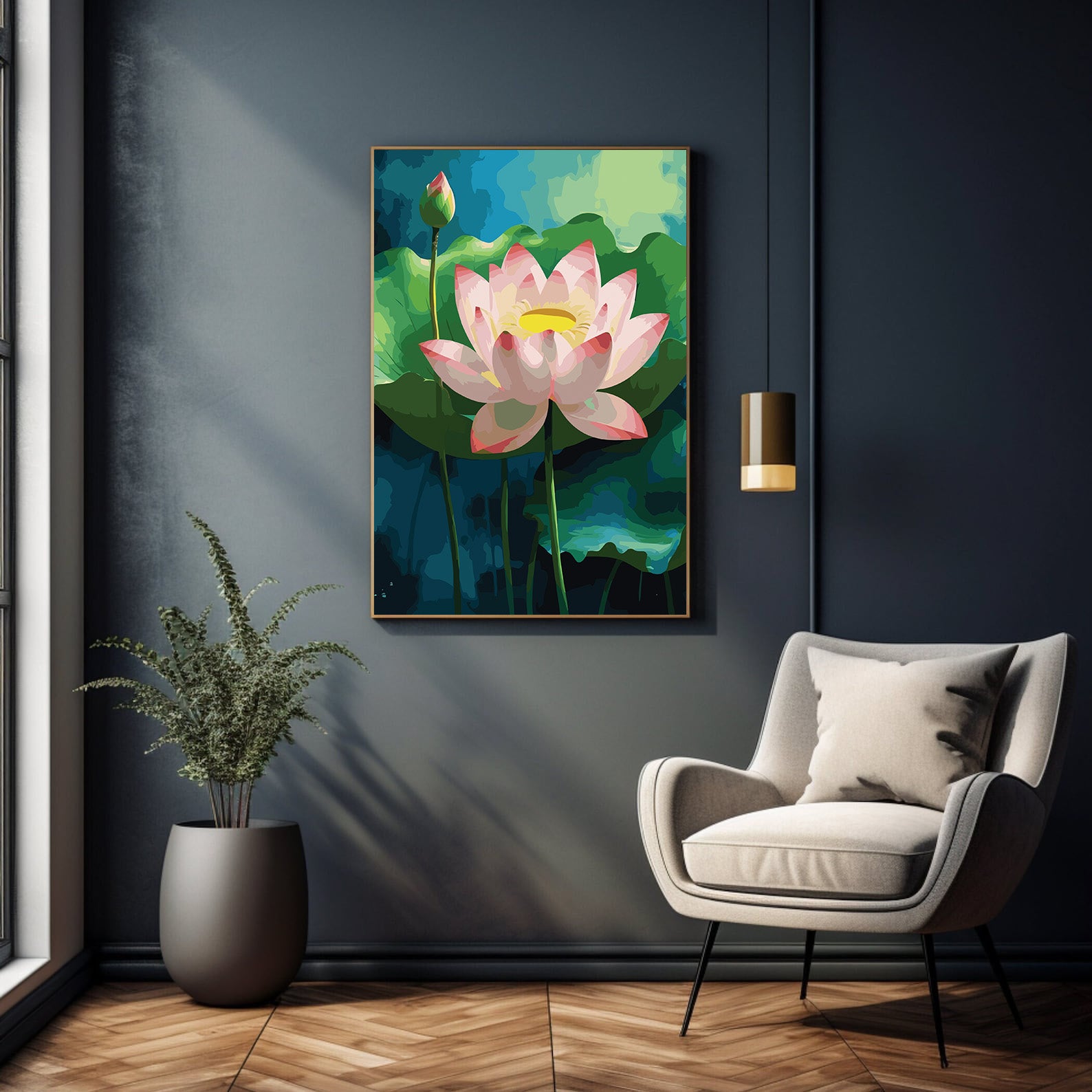 Pictura pe Numere – Lumina lotusului 7146