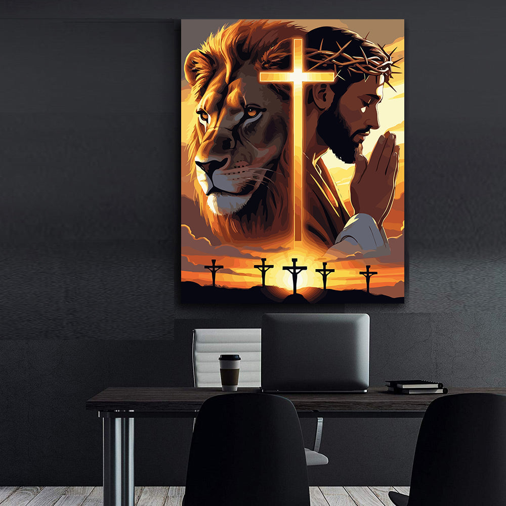 Set Pictură pe numere – Leul Din Seminția Lui Iuda 6408