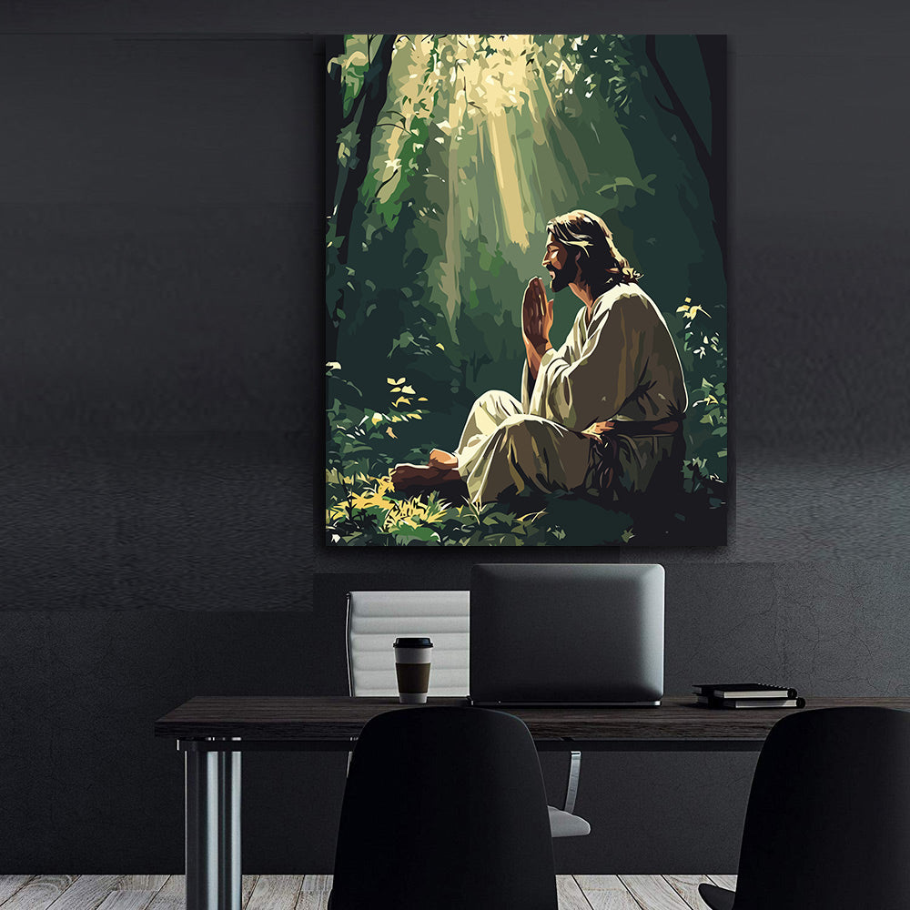 Set Pictură pe numere – Rugăciunea Lui Isus Hristos 6246