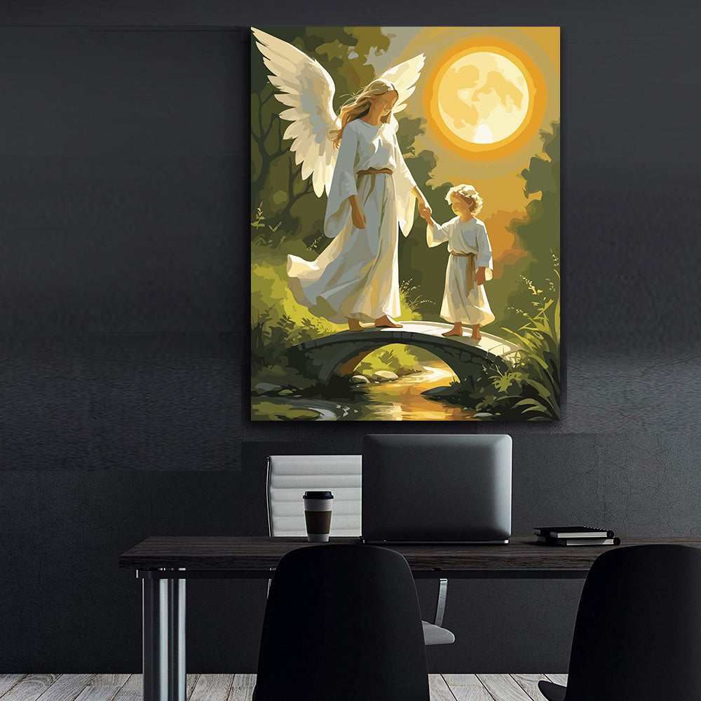 Set Pictură pe numere – Îngerul Păzitor 6396