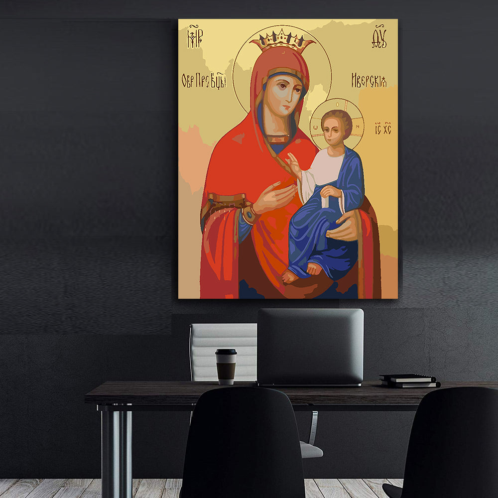 Set Pictură pe numere – Sfânta Maria Și Isus Hristos 6011