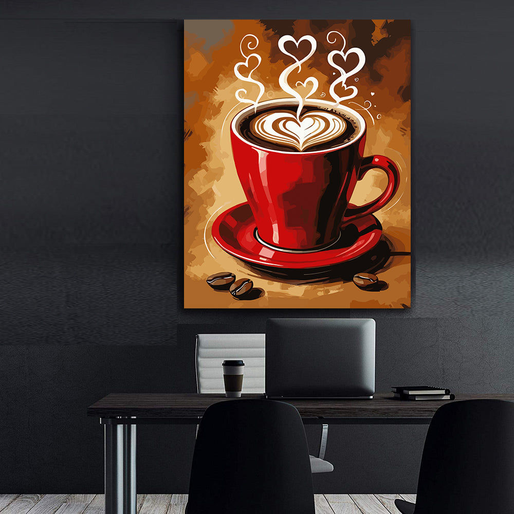 Set Pictură pe numere – Cafea Cu Iubire 6438