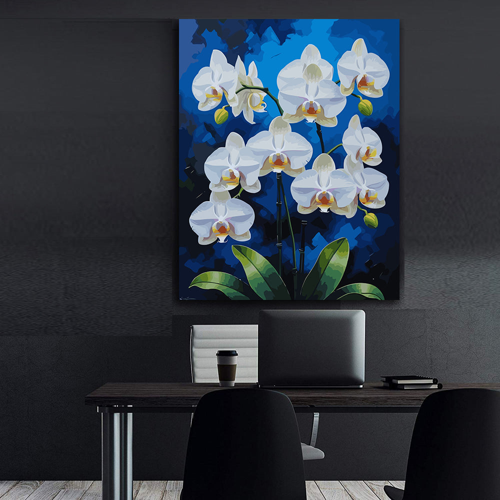 Set Pictură pe numere – Orhideea Albă 6820