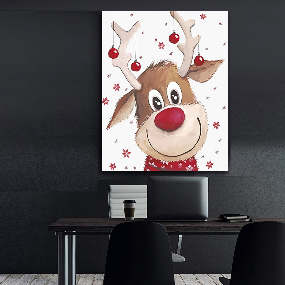 Set Pictură pe numere – Renul Rudolf 6128