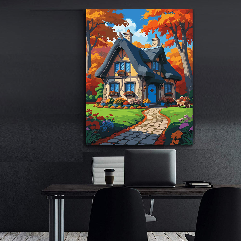 Set Pictură pe numere – Căsuță în Pădure 6110