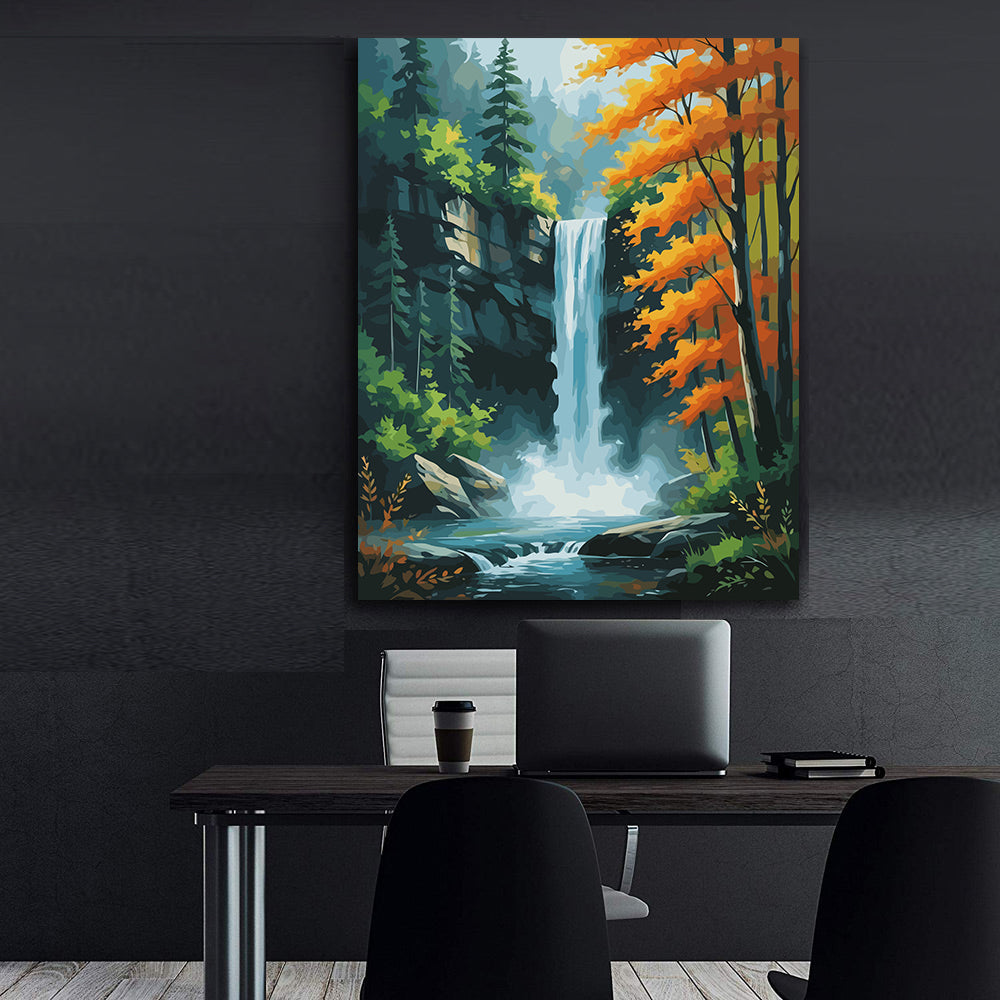 Set Pictură pe numere – Pădure Peisaj 6115