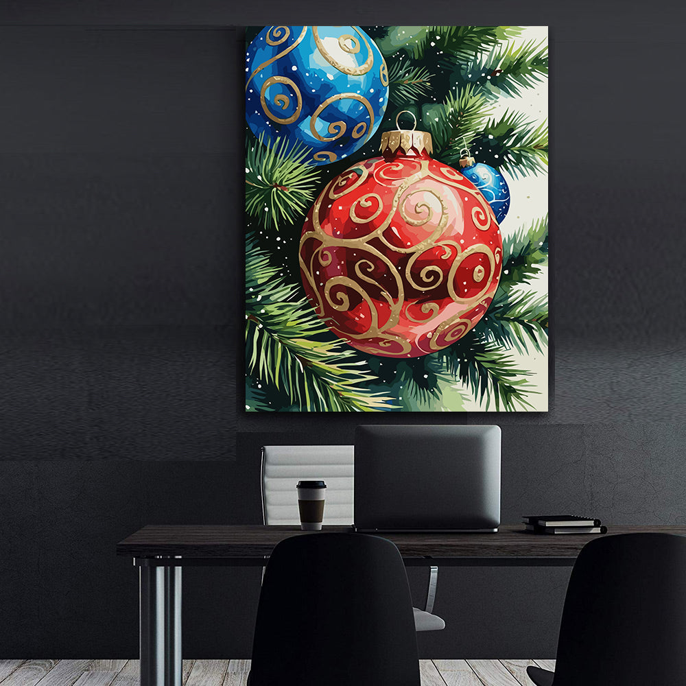 Set Pictură pe numere – Decorațiuni De Crăciun 6175