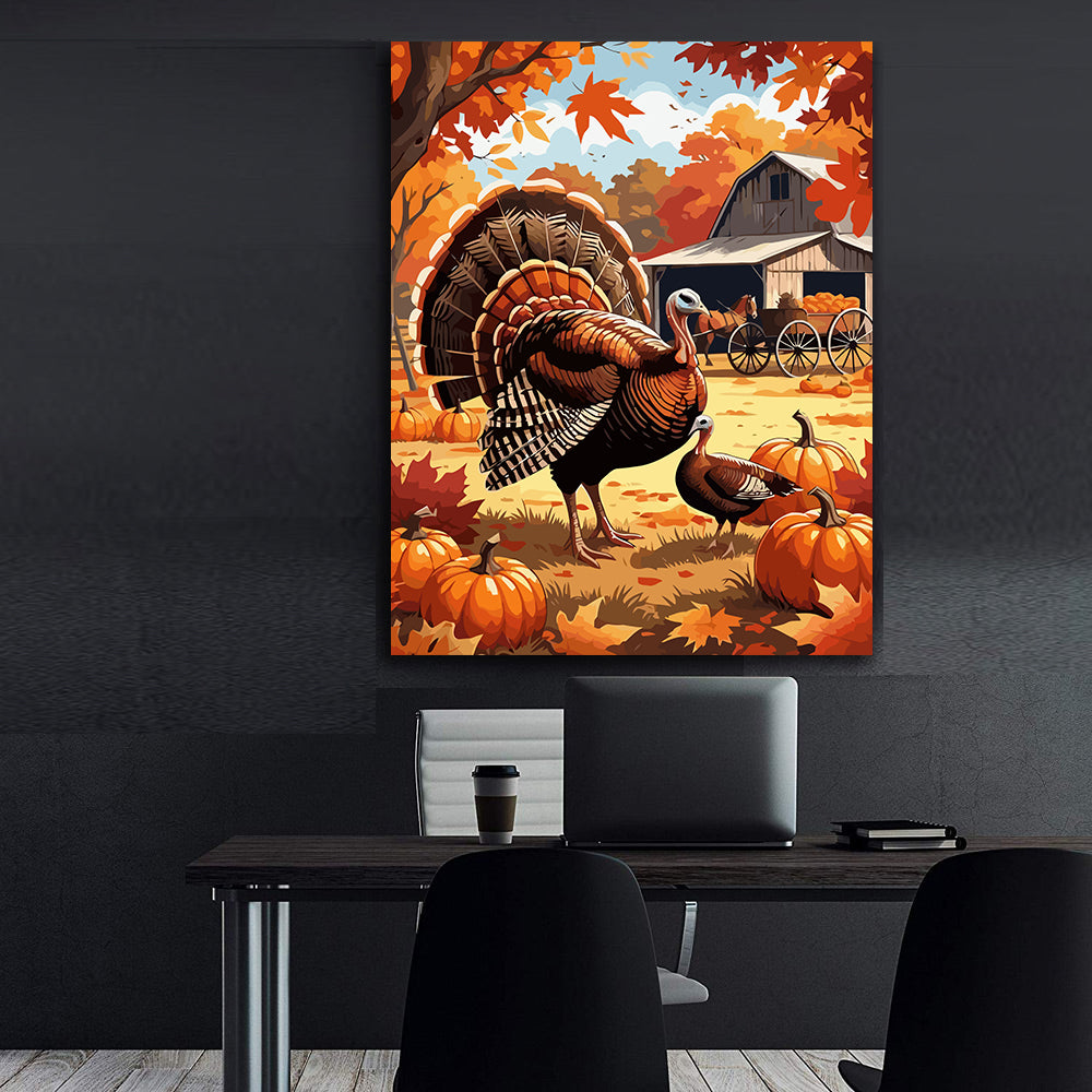 Set Pictură pe numere – Toamna la Fermă 6113