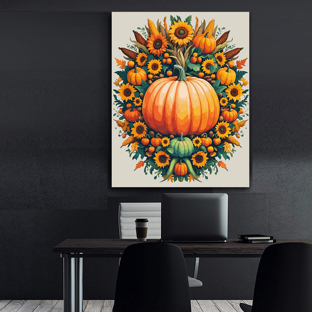 Set Pictură pe numere – Dovleac de Toamnă 6091