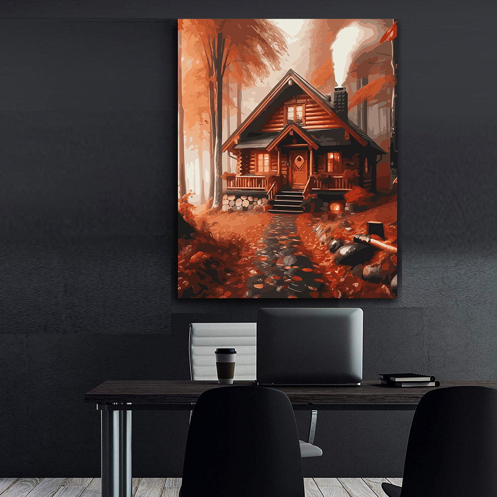 Set Pictură pe numere – Căsuță în Pădure 6108