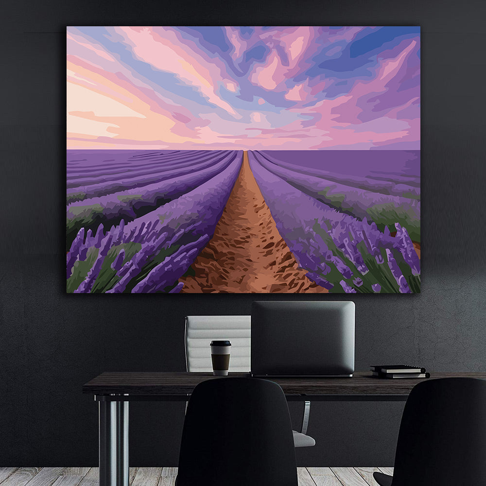 Pictura pe Numere – Orizont de lavanda 7148