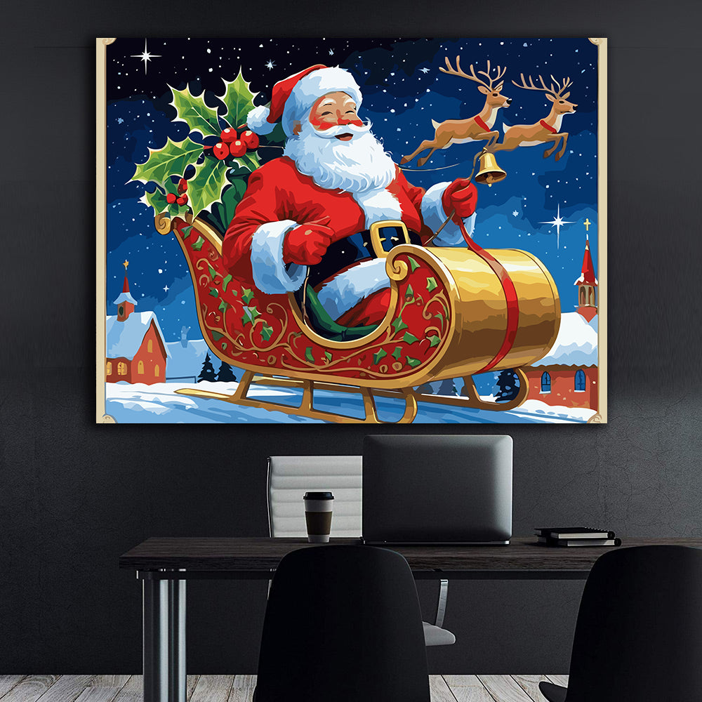 Set Pictură pe numere – Sania Lui Moș Crăciun 6159