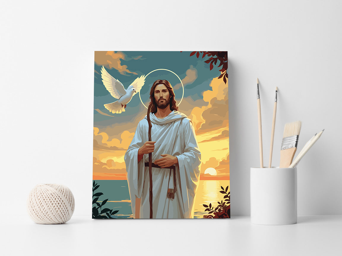 Set Pictură pe numere – Păstorul Cel Bun 6416