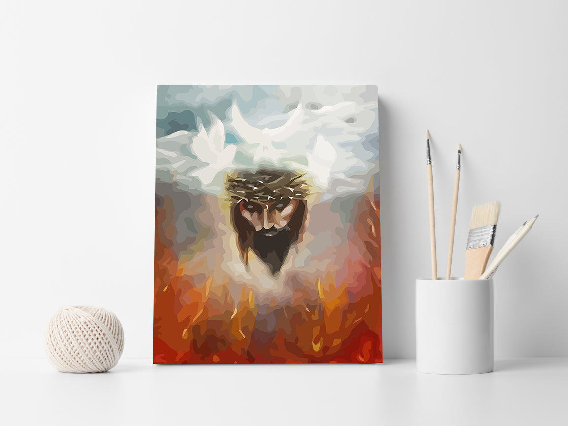 Set Pictură pe numere – Isus Hristos Portret 6033