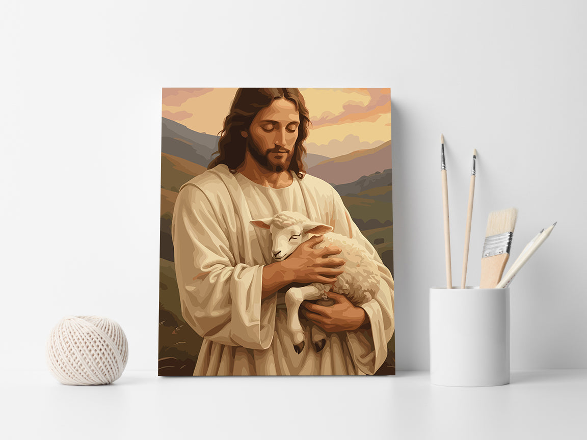 Set Pictură pe numere – Păstorul Cel Bun 6331