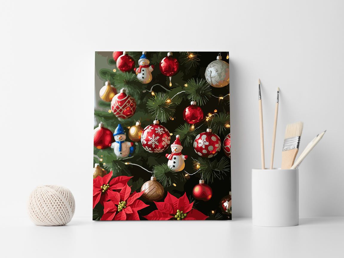 Set Pictură pe numere – Jucării De Crăciun 6218