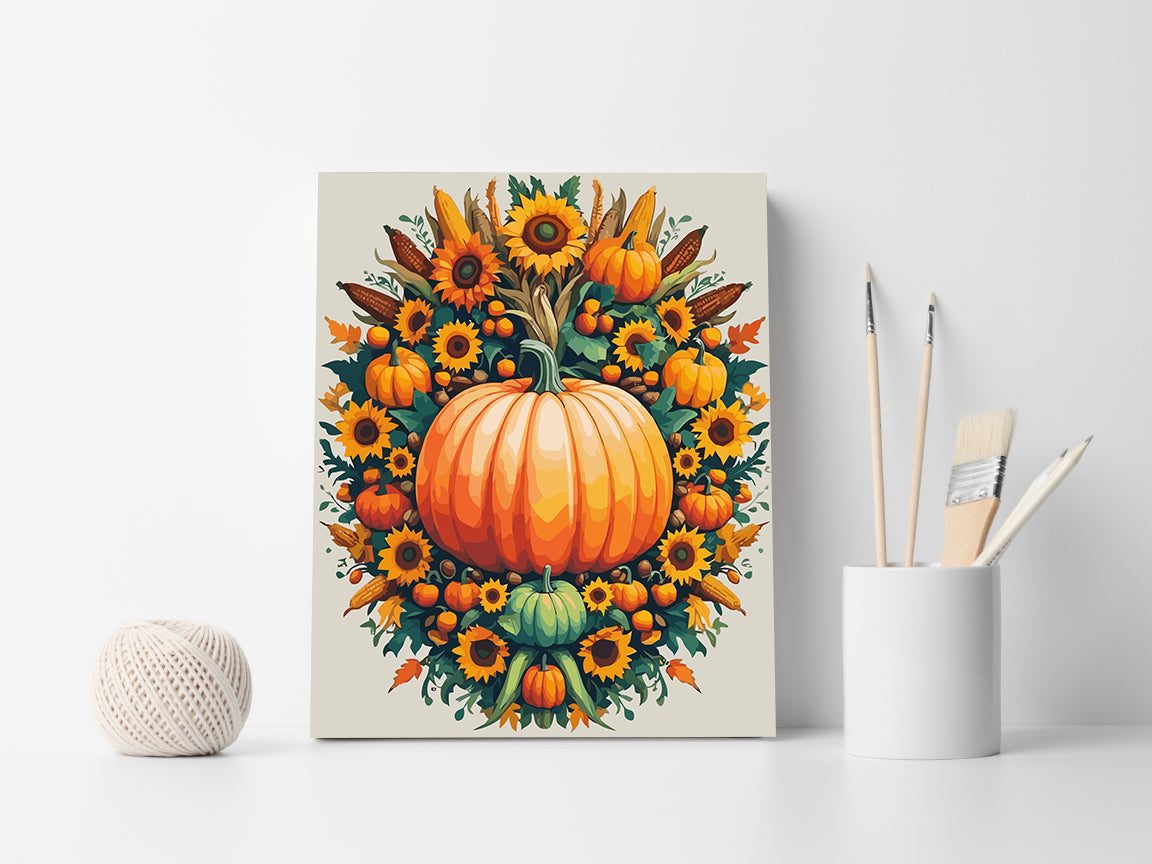 Set Pictură pe numere – Dovleac de Toamnă 6091