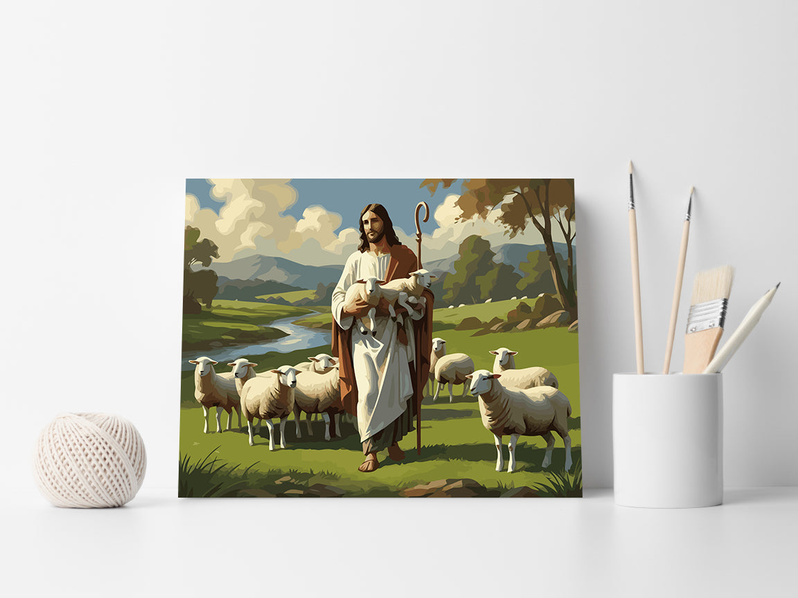 Set Pictură pe numere – Bunul Păstor 6366