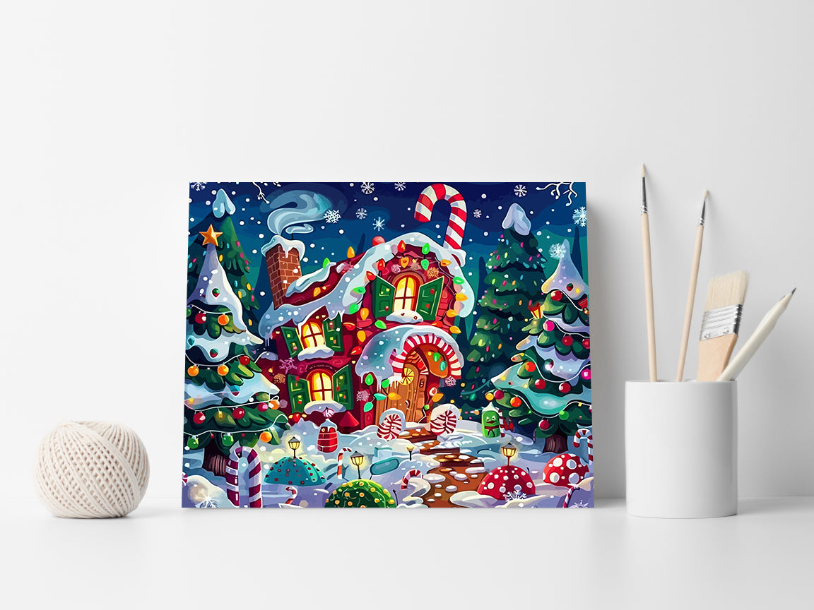 Set Pictură pe numere – Atmosferă De Crăciun 6125