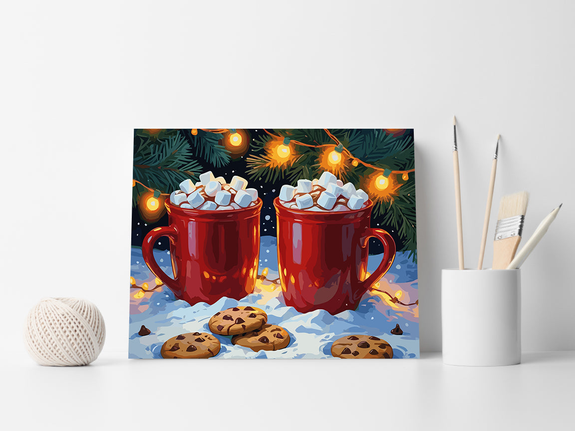 Set Pictură pe numere – Băuturi De Iarnă 6162